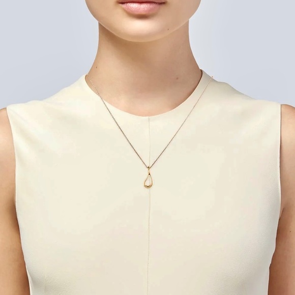 Tiffany & Co. Elsa Peretti 18k Yellow Gold Open Teardrop - Picture 2 of 9